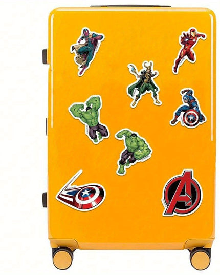 50pcs Marvel Avengers Official Collectible Vinyl Sticker Set - Durable, Waterproof Heroes Stickers featuring Tony Stark, Hulk & Captain America - Ideal for Laptops, Water Bottles, Phones, Hard Hats - Perfect Unisex Gift for D