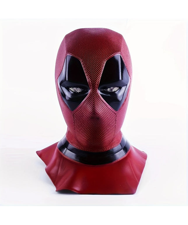 1pc, Deadman Head Cover Cosplay Halloween Funny Props Mask Marvel Movie Viewing Peripheral Latex Mask Holiday Party Accessories Holiday Party Gifts