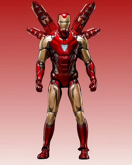 1PC Iron Man Action Figure - PVC Collectible Novelty Toy, Desk Ornament, Party Gag Gift for Adults and Teens 14+ - UME Brand Marvel-Inspired Superhero Model