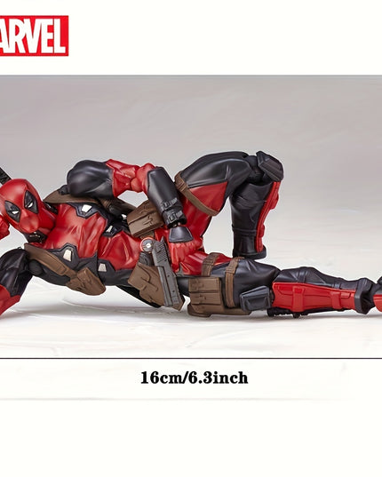 Disney Marvel Deadpool Action Figure - Articulated Joints & Face-Changing Feature, Pvc Collectible For Ages 14+ By Ume