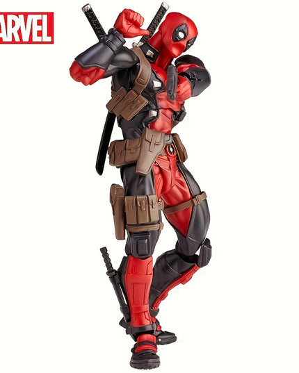 Disney Marvel Deadpool Action Figure - Articulated Joints & Face-Changing Feature, Pvc Collectible For Ages 14+ By Ume