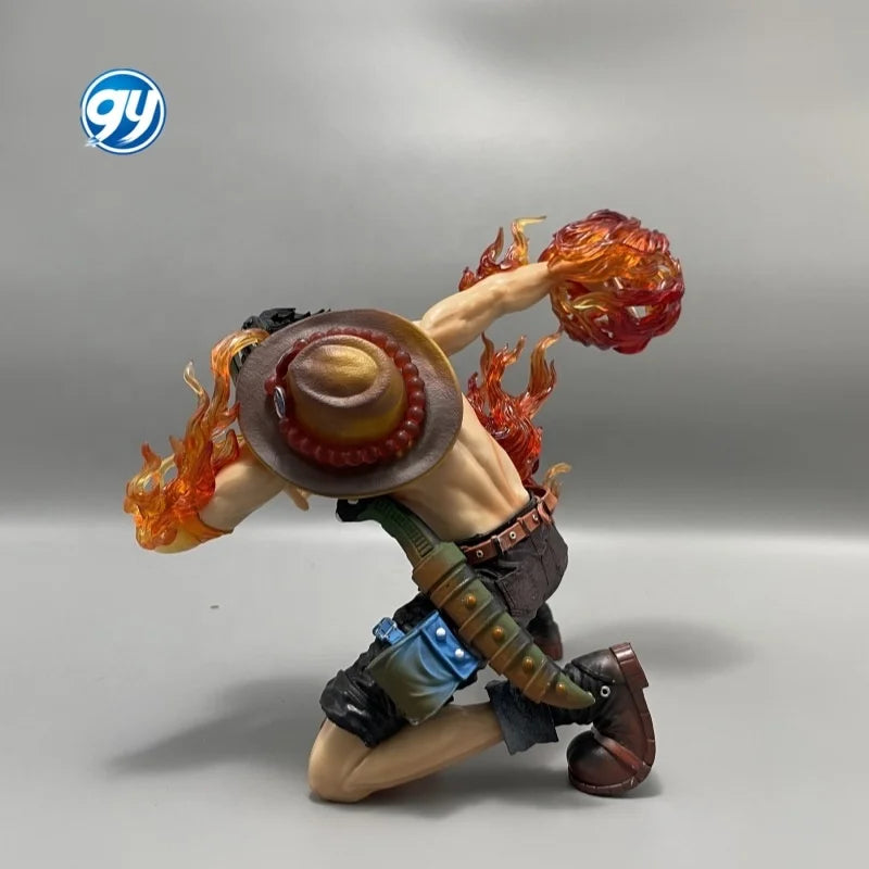 One Pieced Portgas D Ace Battle Damaged Resonance Series Statue Birthday Gift for Boys Collectible