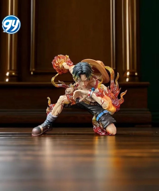 One Pieced Portgas D Ace Battle Damaged Resonance Series Statue Birthday Gift for Boys Collectible