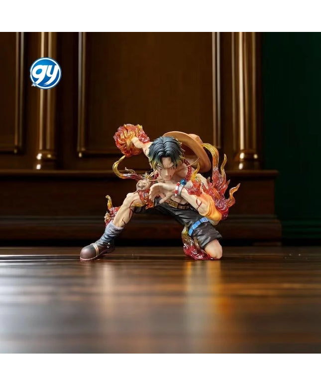 One Pieced Portgas D Ace Battle Damaged Resonance Series Statue Birthday Gift for Boys Collectible