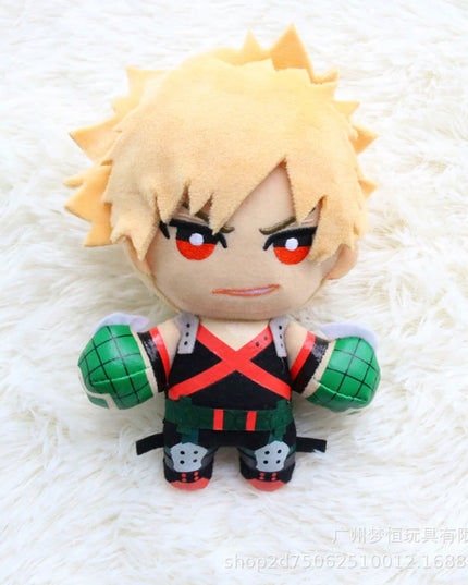 15CM My Hero Academia Anime Izuku Midoriya Katsuki Bakugou Shouto Todoroki Plush Pendant Toy Soft Plush Doll Gift