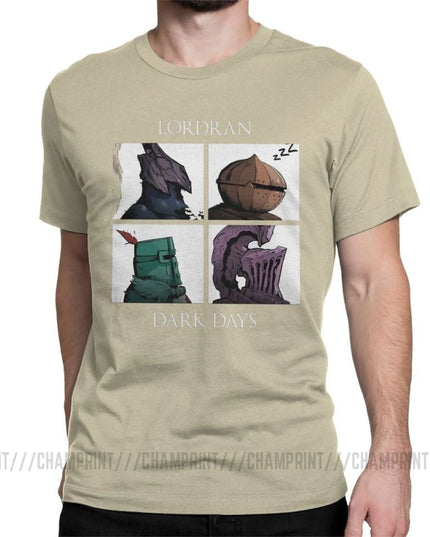 Man Dark Souls Praise The Sun Game T-Shirts Novelty O Neck Short Sleeved Clothes Purified Cotton Tee Shirt Printing T Shirt