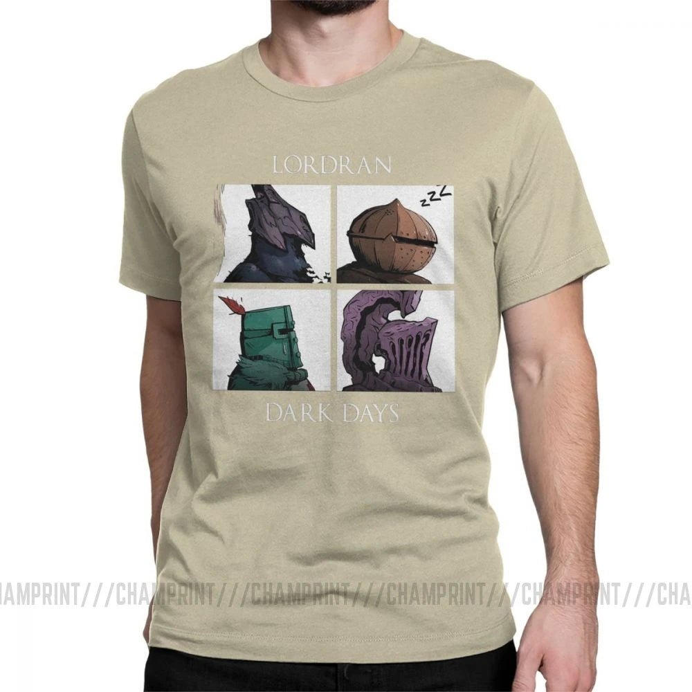 Man Dark Souls Praise The Sun Game T-Shirts Novelty O Neck Short Sleeved Clothes Purified Cotton Tee Shirt Printing T Shirt