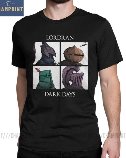 Man Dark Souls Praise The Sun Game T-Shirts Novelty O Neck Short Sleeved Clothes Purified Cotton Tee Shirt Printing T Shirt