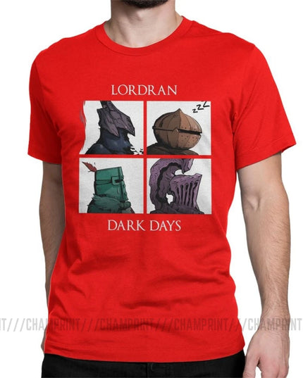 Man Dark Souls Praise The Sun Game T-Shirts Novelty O Neck Short Sleeved Clothes Purified Cotton Tee Shirt Printing T Shirt