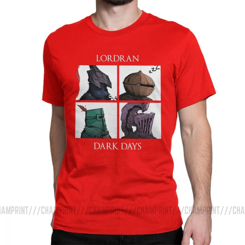 Man Dark Souls Praise The Sun Game T-Shirts Novelty O Neck Short Sleeved Clothes Purified Cotton Tee Shirt Printing T Shirt