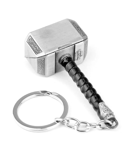 Marvel The Avengers Thor Hammer Metal Key Chain Keyring Men Women Key Holder Car Keychain Accessories Backpacks Gift