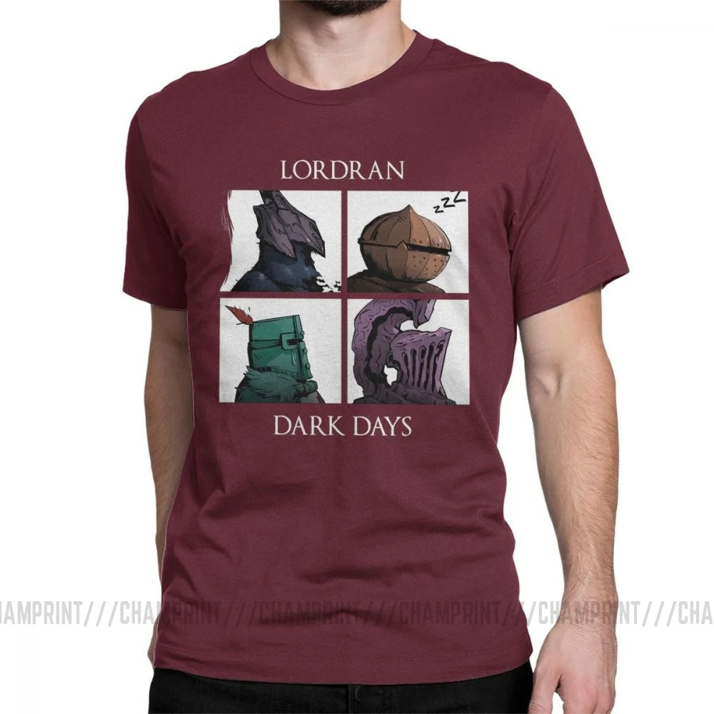 Man Dark Souls Praise The Sun Game T-Shirts Novelty O Neck Short Sleeved Clothes Purified Cotton Tee Shirt Printing T Shirt