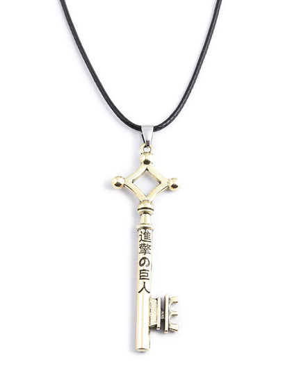Anime Attack on Titan Necklace Shingeki No Kyojin Wings of Freedom Survey Sword Punk Necklace Pendant for Women Men Jewelry