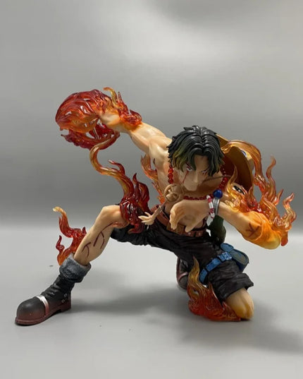 One Pieced Portgas D Ace Battle Damaged Resonance Series Statue Birthday Gift for Boys Collectible