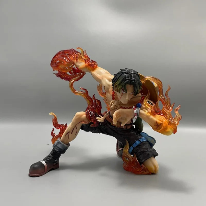 One Pieced Portgas D Ace Battle Damaged Resonance Series Statue Birthday Gift for Boys Collectible