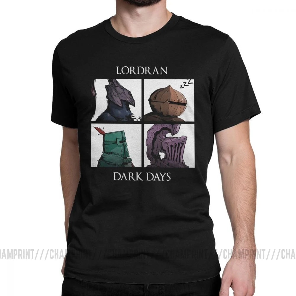 Man Dark Souls Praise The Sun Game T-Shirts Novelty O Neck Short Sleeved Clothes Purified Cotton Tee Shirt Printing T Shirt