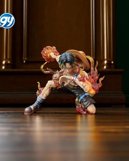 One Pieced Portgas D Ace Battle Damaged Resonance Series Statue Birthday Gift for Boys Collectible