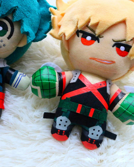 15CM My Hero Academia Anime Izuku Midoriya Katsuki Bakugou Shouto Todoroki Plush Pendant Toy Soft Plush Doll Gift