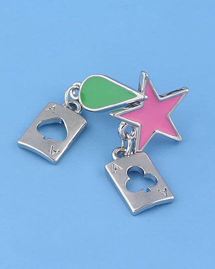 Phantom Troupe Chrollo Lucilfer Cosplay Earrings Anime Hunter x Hunter Clip Earrings for Women Men Jewelry Gift