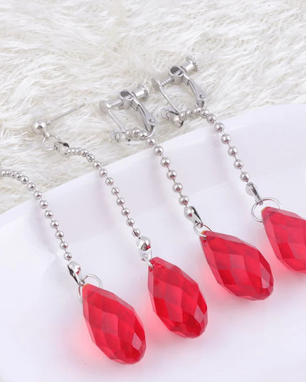 Phantom Troupe Chrollo Lucilfer Cosplay Earrings Anime Hunter x Hunter Clip Earrings for Women Men Jewelry Gift