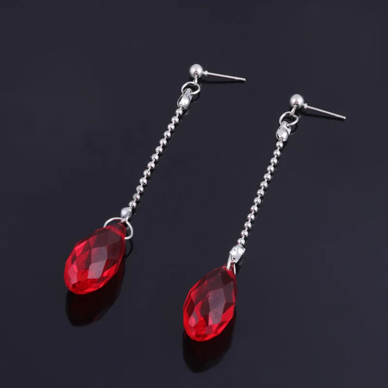 Phantom Troupe Chrollo Lucilfer Cosplay Earrings Anime Hunter x Hunter Clip Earrings for Women Men Jewelry Gift