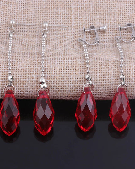 Phantom Troupe Chrollo Lucilfer Cosplay Earrings Anime Hunter x Hunter Clip Earrings for Women Men Jewelry Gift