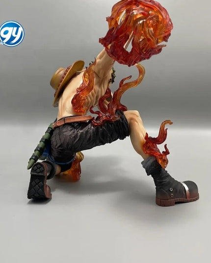One Pieced Portgas D Ace Battle Damaged Resonance Series Statue Birthday Gift for Boys Collectible