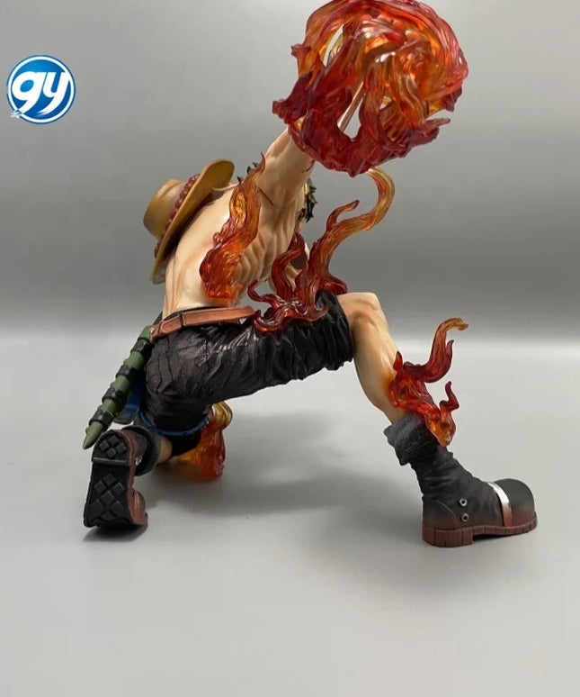 One Pieced Portgas D Ace Battle Damaged Resonance Series Statue Birthday Gift for Boys Collectible