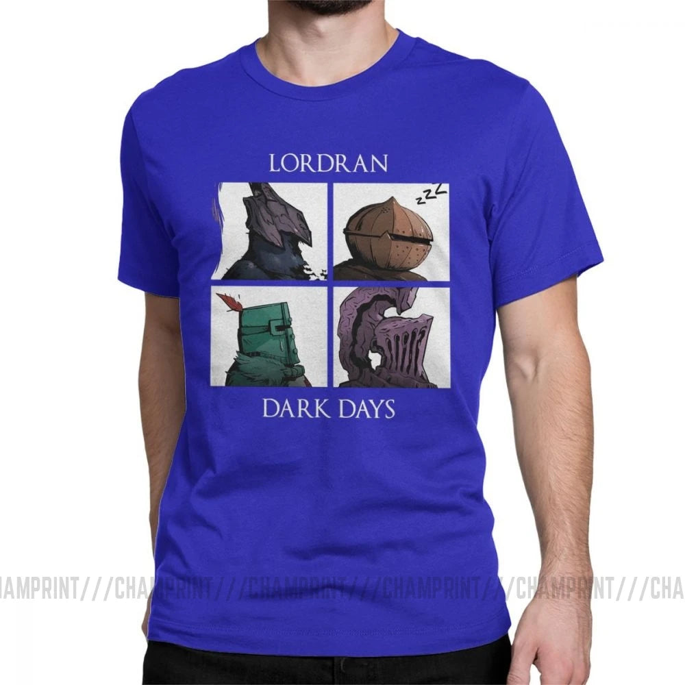 Man Dark Souls Praise The Sun Game T-Shirts Novelty O Neck Short Sleeved Clothes Purified Cotton Tee Shirt Printing T Shirt