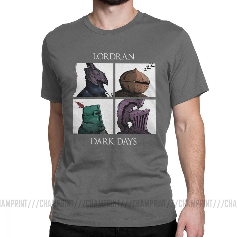 Man Dark Souls Praise The Sun Game T-Shirts Novelty O Neck Short Sleeved Clothes Purified Cotton Tee Shirt Printing T Shirt