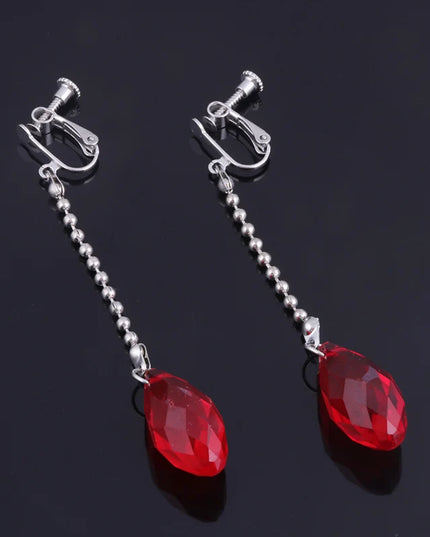 Phantom Troupe Chrollo Lucilfer Cosplay Earrings Anime Hunter x Hunter Clip Earrings for Women Men Jewelry Gift