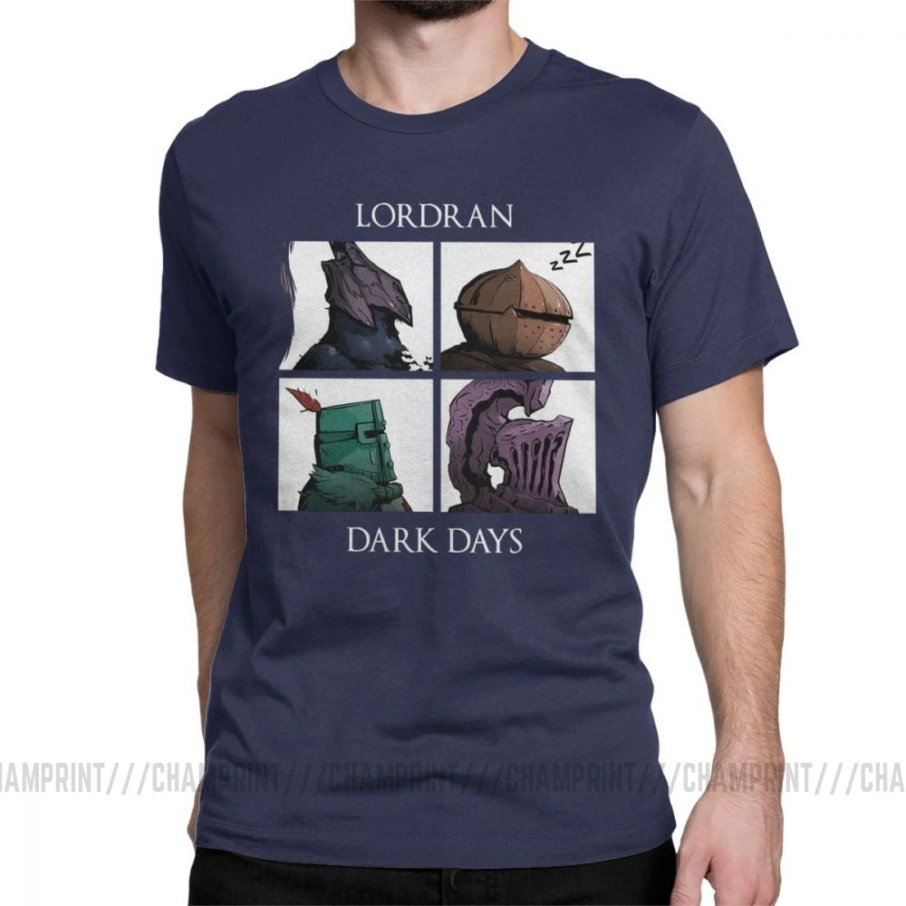 Man Dark Souls Praise The Sun Game T-Shirts Novelty O Neck Short Sleeved Clothes Purified Cotton Tee Shirt Printing T Shirt