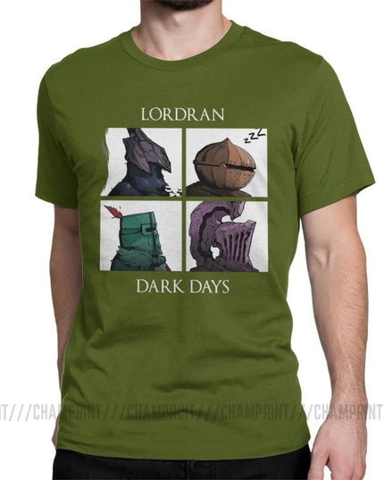 Man Dark Souls Praise The Sun Game T-Shirts Novelty O Neck Short Sleeved Clothes Purified Cotton Tee Shirt Printing T Shirt
