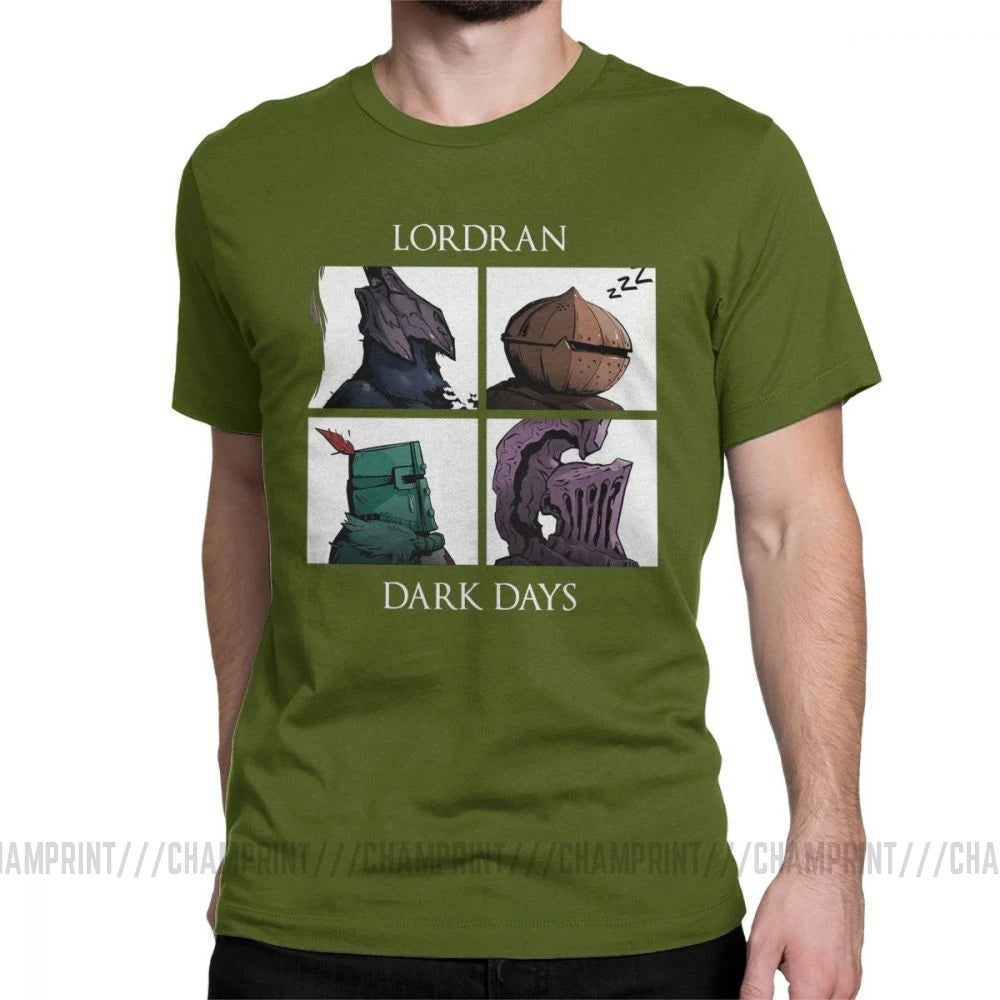 Man Dark Souls Praise The Sun Game T-Shirts Novelty O Neck Short Sleeved Clothes Purified Cotton Tee Shirt Printing T Shirt