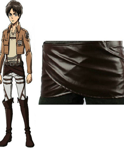 Attack on Titan Cosplay Shingeki no Kyojin Mikasa Ackerman Cosplay Costume Jacket Shawl Belt Suit Leather Shorts Full Sets