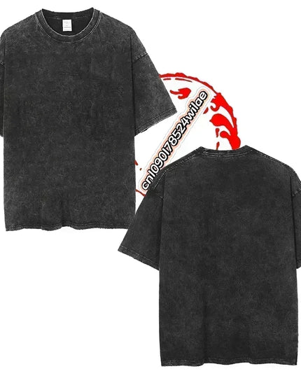 R-Rings Radahn E-Eldening Washed T Shirts Streetwear Hip Hop Casual T-Shirt Tees for Men and Women Short Sleeve Harajuku Graphic
