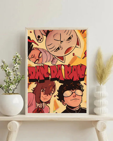 1PC Classic Anime Dandadan Poster Self-adhesive Art Waterproof Paper Sticker Coffee House Bar Room Wall Decor
