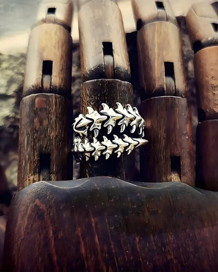 Hot Game Genshin Impact The Knave Arlecchino Cosplay Ring Unisex Adjustable Opening Rings Jewelry Accessories Gifts