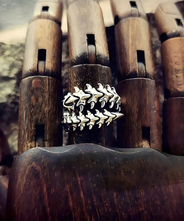 Hot Game Genshin Impact The Knave Arlecchino Cosplay Ring Unisex Adjustable Opening Rings Jewelry Accessories Gifts