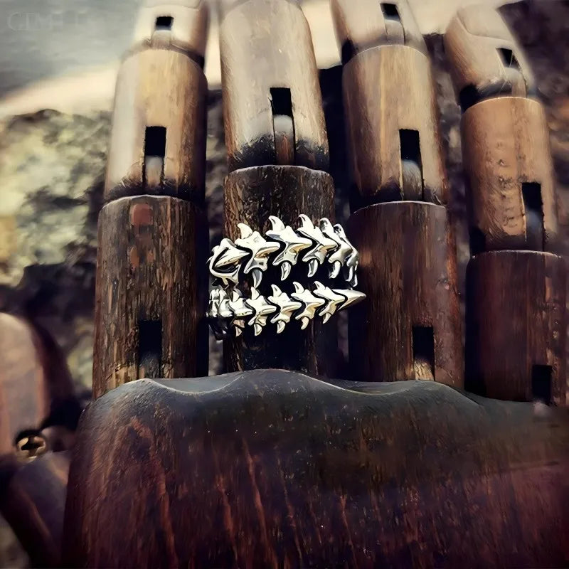 Hot Game Genshin Impact The Knave Arlecchino Cosplay Ring Unisex Adjustable Opening Rings Jewelry Accessories Gifts