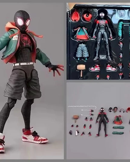 Marvel's Spider-Man Event Model Spider-Man Miles · SV · SHF· Morales Penny · Parker Anime Character Statue Toy