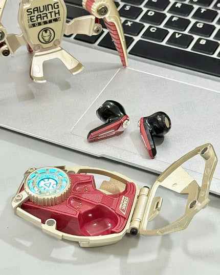 MARVEL Collaboration Bluetooth Headphones ANC Active Noice Cancellation Bluettoth Wireless Earphones Sports Gaming Gift Iron Man