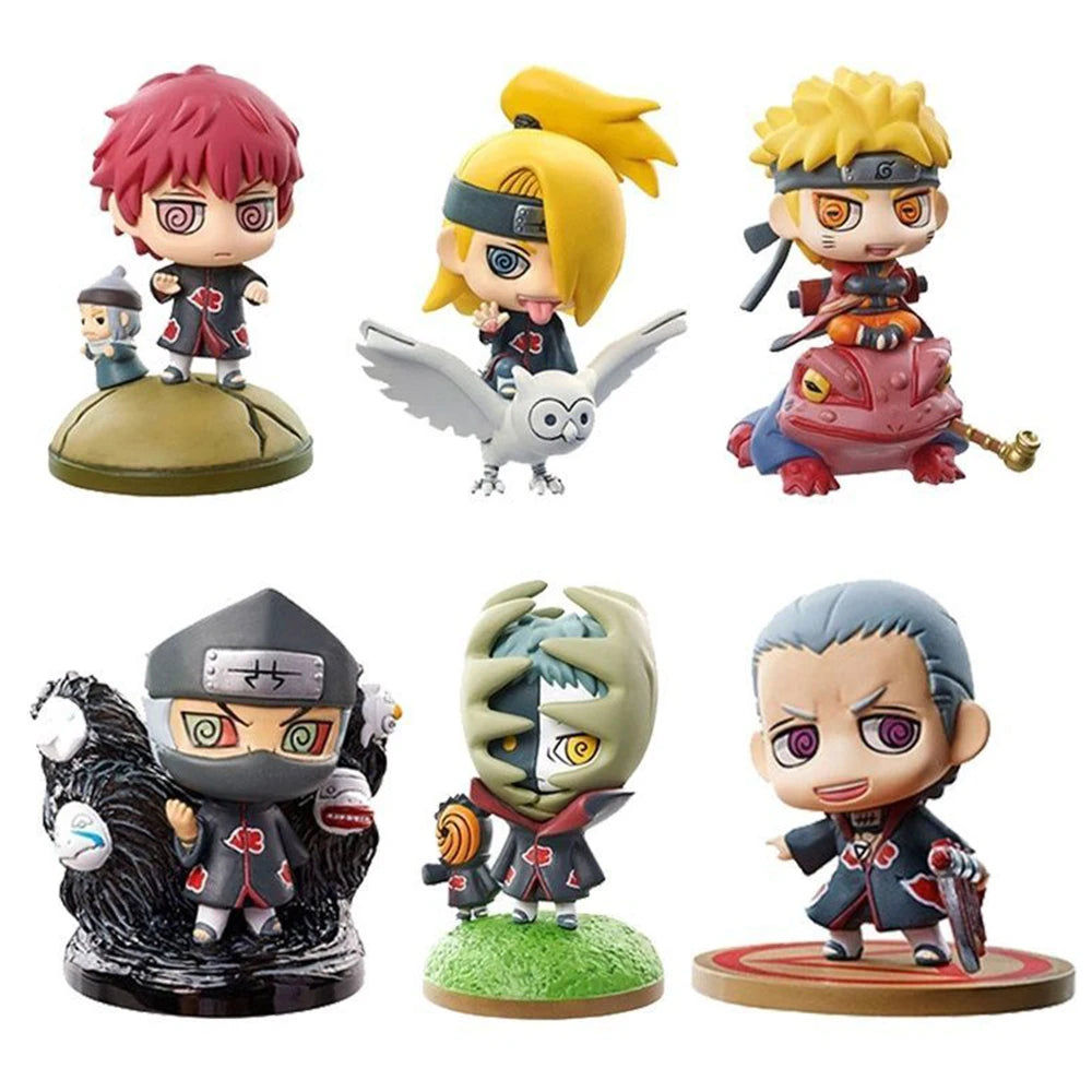 Hot Naruto Shippuden Anime figure Model Sasuke kakashi Gaara Action Figurine PVC Statue Collectible Toy  Doll children gifts