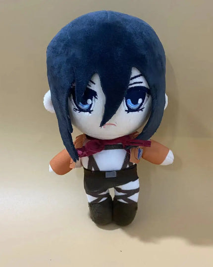 20cm Anime Attack on Titan Plush Toys Doll Kawaii Levi Eren Mikasa Cute Kawaii Collection Green Stuffed Birthday Gifts For Kids