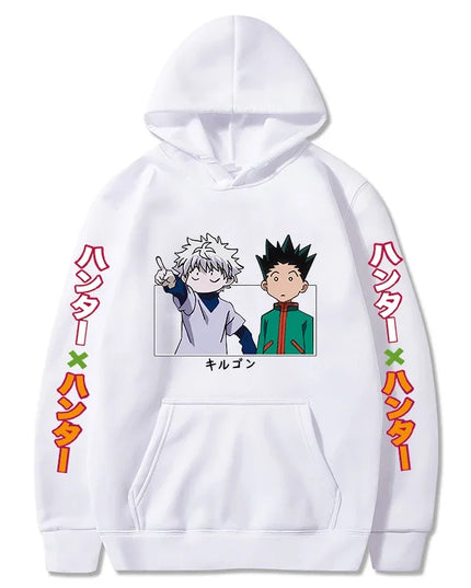 Hunter X Hunter Japan Anime Men Women Hoodies Harajuku Gon Killua Print Plus Size Sweatshirt Unisex Autumn Winter Streetwear