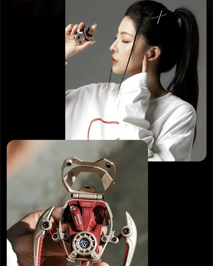 MARVEL Collaboration Bluetooth Headphones ANC Active Noice Cancellation Bluettoth Wireless Earphones Sports Gaming Gift Iron Man