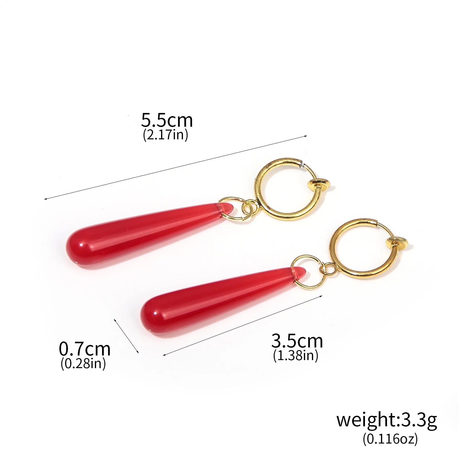 Anime Frieren: Beyond Journey's End Red Earrings Frieren At The Funeral Frieren stud Earrings Pendant Frieren Elf Cosplay Gift