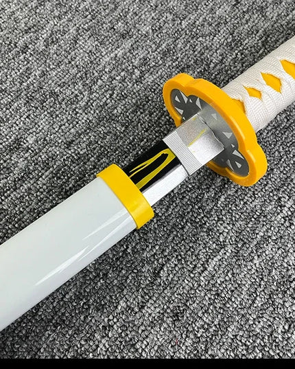 104cm Demon Slayer Katana Swords Tanjirou Zenitsu Katana Fake Sword Killer Devils Real Size Japanese Anime Cosplay Prop Toy Gift