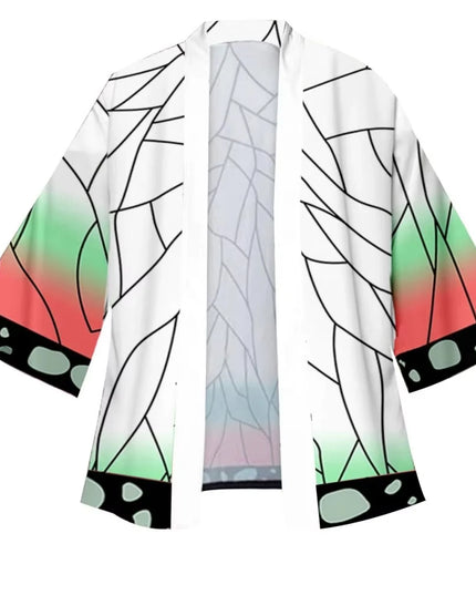Anime Tanjirou Kamado Cosplay Kimonos for Men Women Japanese Haori Kamade Nezuko Robe Outfits Kochou Shinobu Kimono Summer Cloak