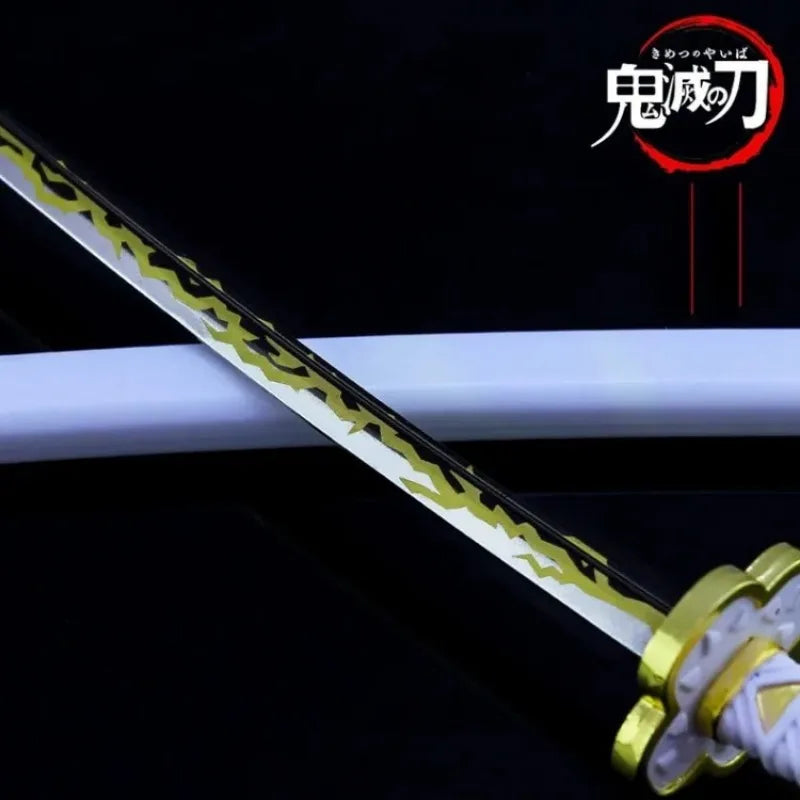 25cm Demon Slayer Katana Swords Kimetsu No Yaiba Samurai Sword Real Size Japanese Katana Anime Cosplay Prop Home Decoration